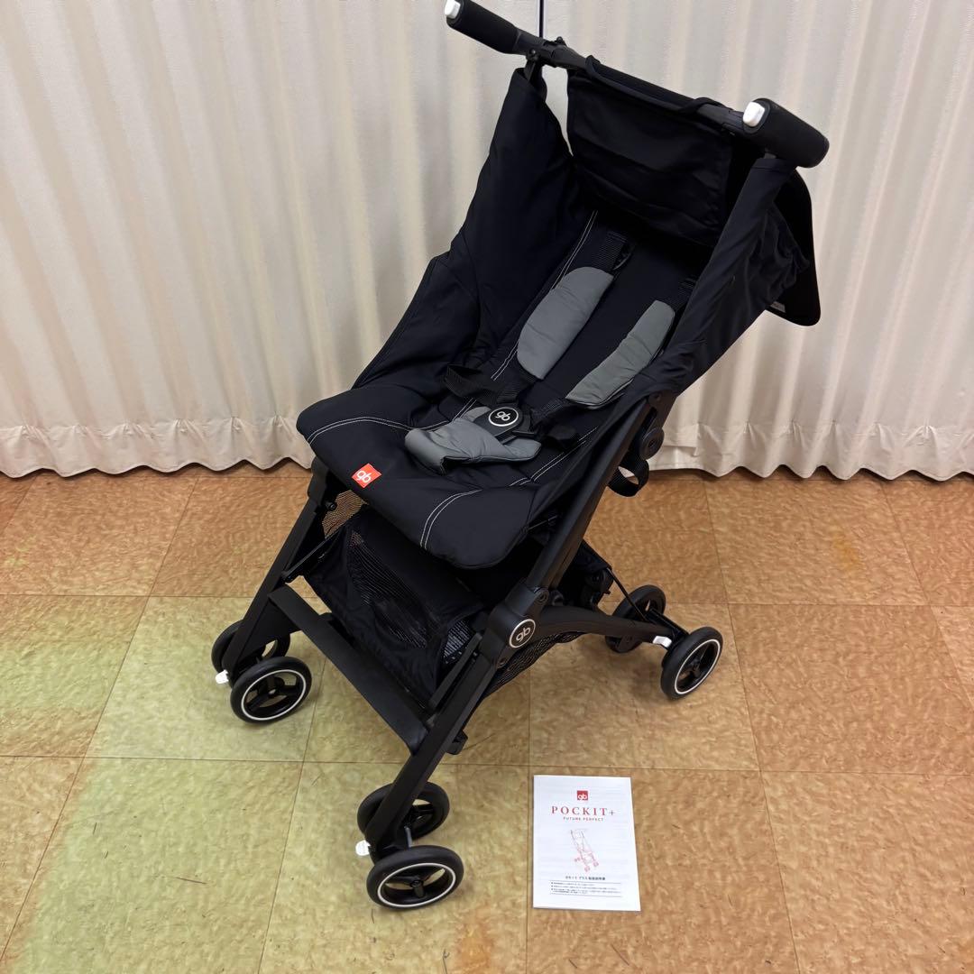 クリーニング済　☆美品☆　グッドベビー　ポキットプラス　ブラック　折畳コンパクト