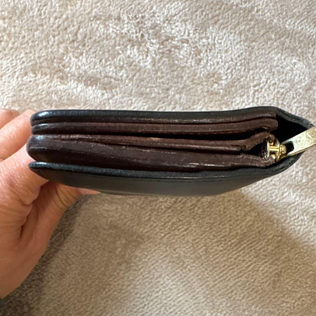 【名作】forme フォルメ Short Wallet ベビーカーフ×SHF 黒