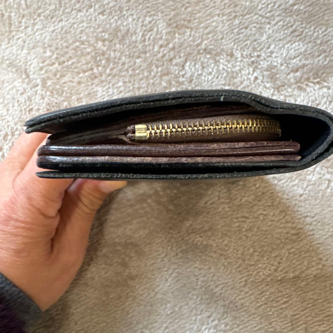 【名作】forme フォルメ Short Wallet ベビーカーフ×SHF 黒