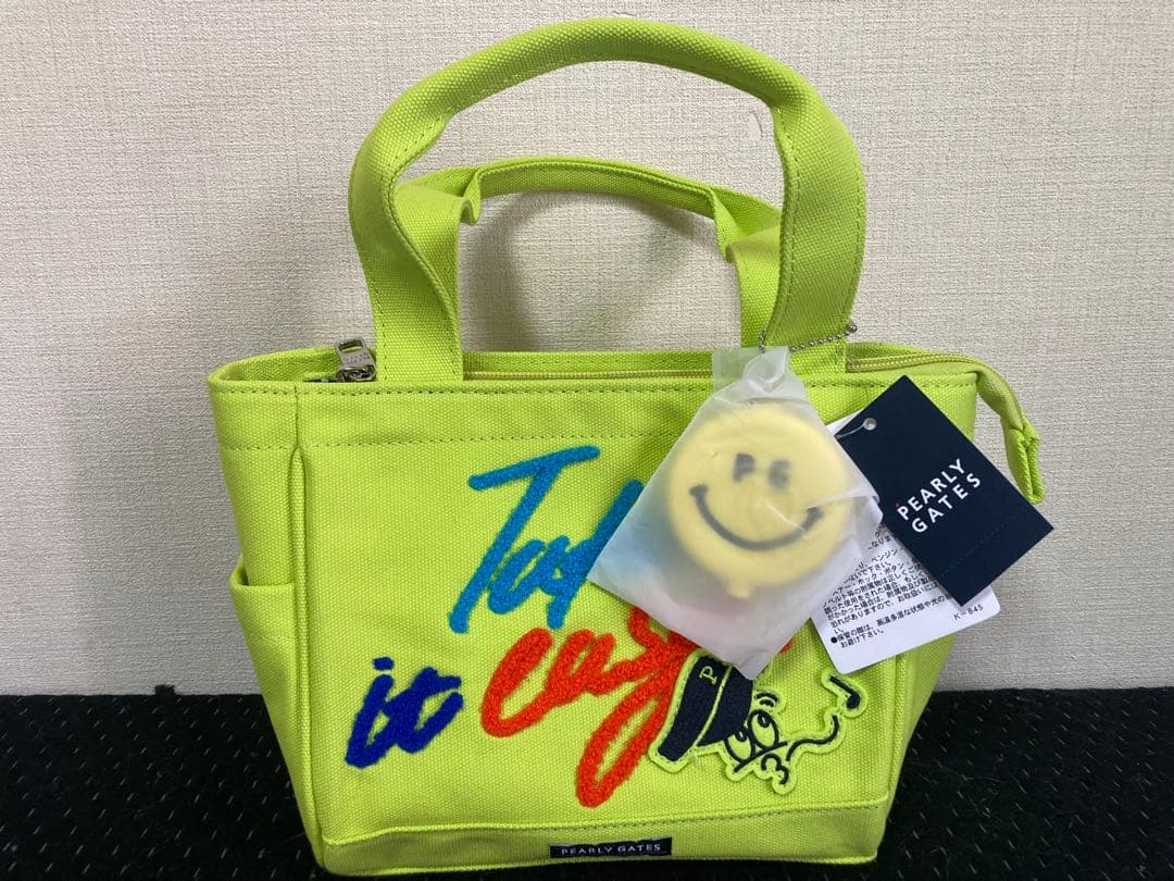 【最終⭐️値下げ】　PEARLY GATES ライムグリーン ゴルフバッグ