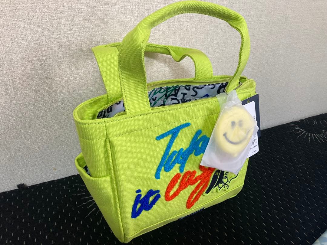 【最終⭐️値下げ】　PEARLY GATES ライムグリーン ゴルフバッグ