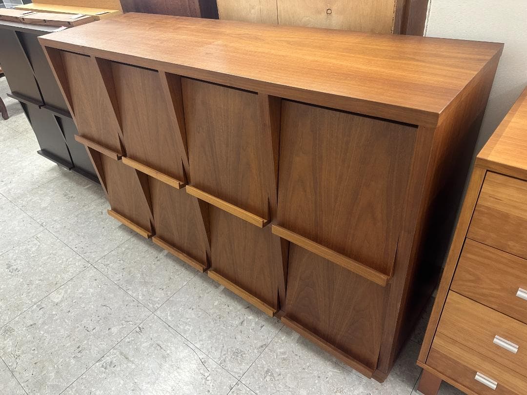 MASTERWAL マスターウォール コローバレコードラック 4列2段 ブラウン