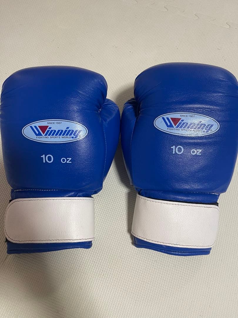 Winning ボクシングソフトグローブ 10 oz 青