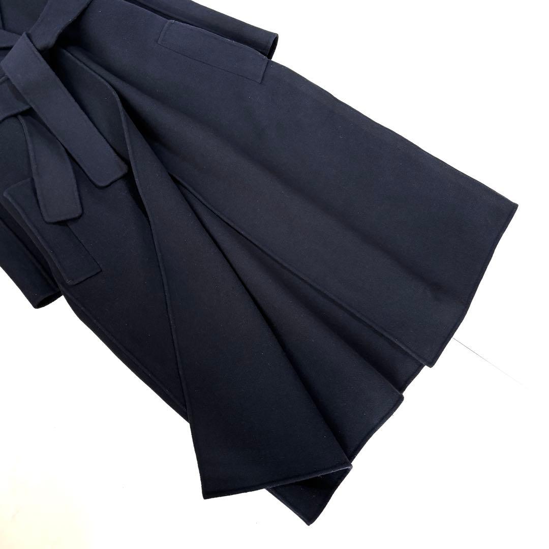 美品✨マックスマーラ　クチートアマーノ　ガウンコート ベルト　 40 ネイビー