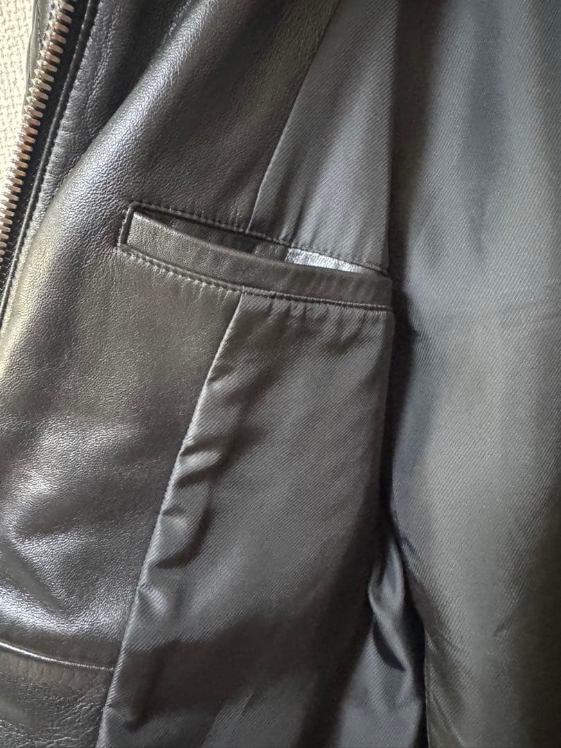 稀少 AKM ZIP RIDERS 最高級ラムレザー シングルライダース