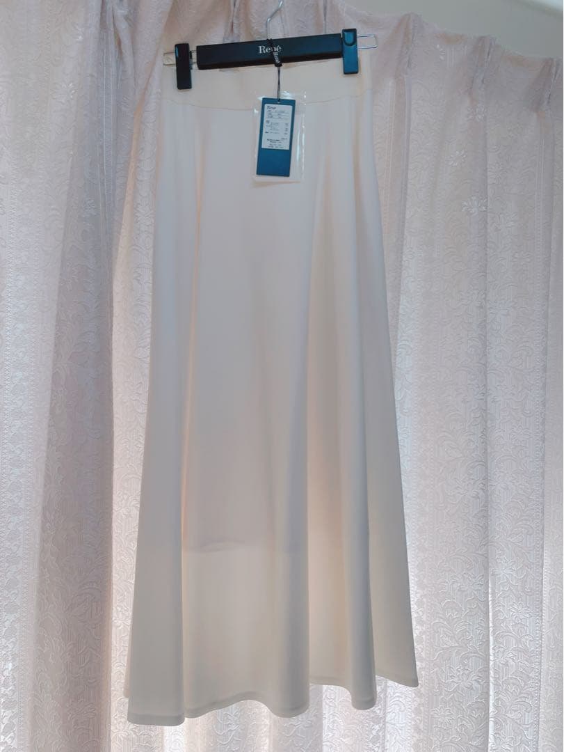 René フレアスカート ホワイト サイズ34