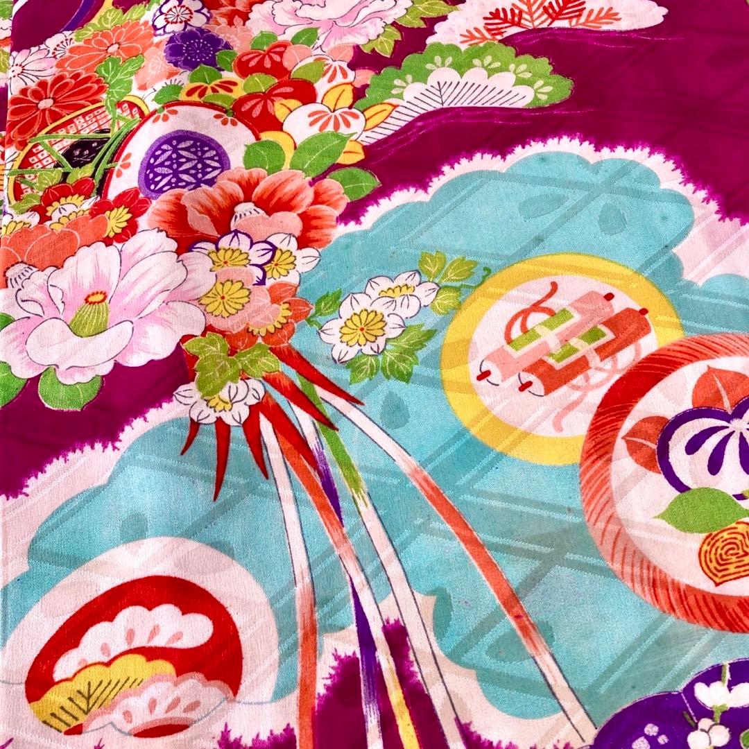 アンティーク　女の子　子供着物　アンティーク着物　ジュニア　袴にも　NO2