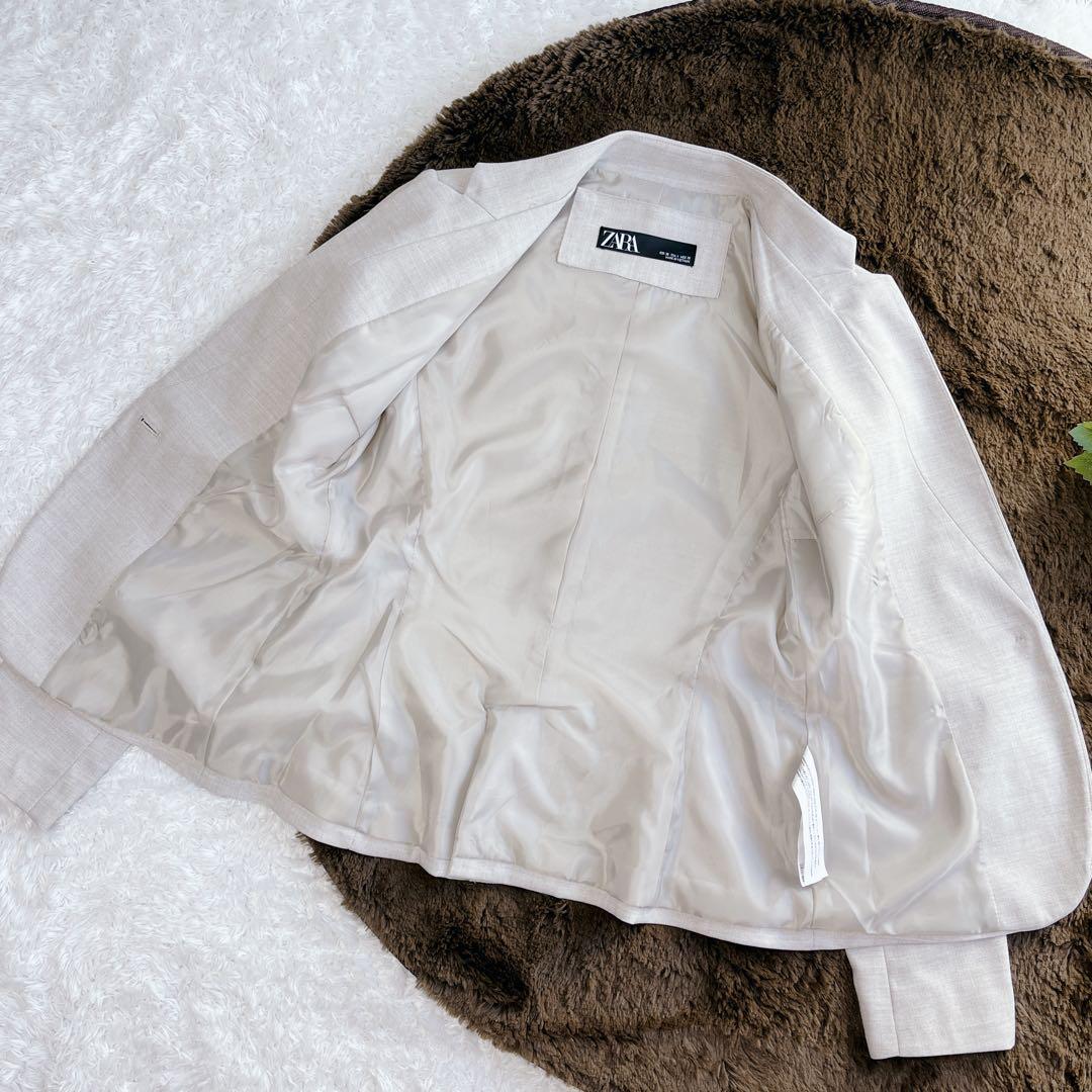 新品タグ付き✨ザラ ノーカラー パンツスーツ セットアップ 洗える 近年モデル