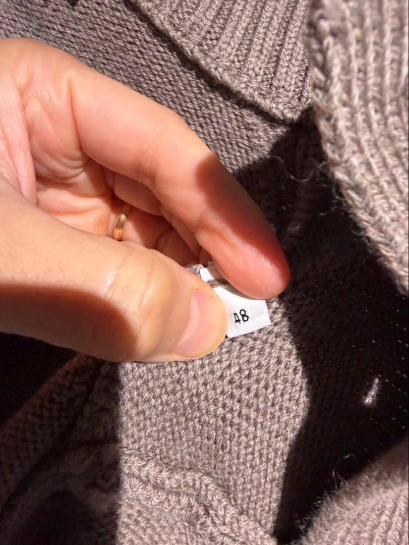 ARCODIO グレー ドライバーズニット カーディガン サイズ48