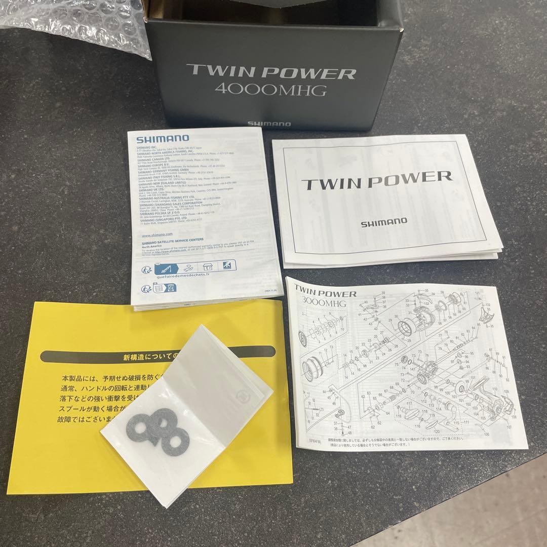 1回のみ使用シマノ 24ツインパワー 4000MHGスピニングリール