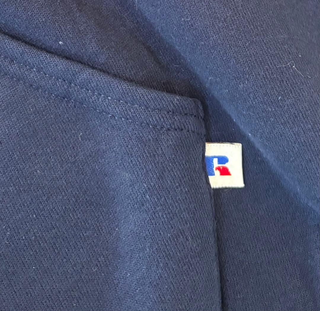 RUSSELL ATHLETIC 無地　USA製 裏起毛　ジップアップパーカー