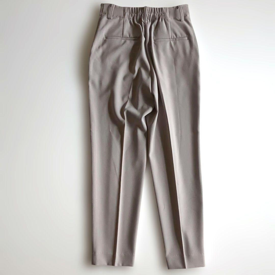 極美品★プラステ パンツスーツ カラーレス テーパードパンツ グレージュ 洗える