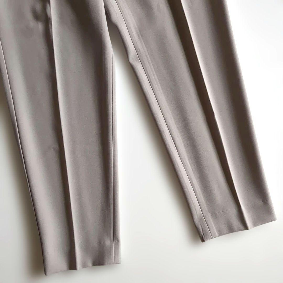 極美品★プラステ パンツスーツ カラーレス テーパードパンツ グレージュ 洗える