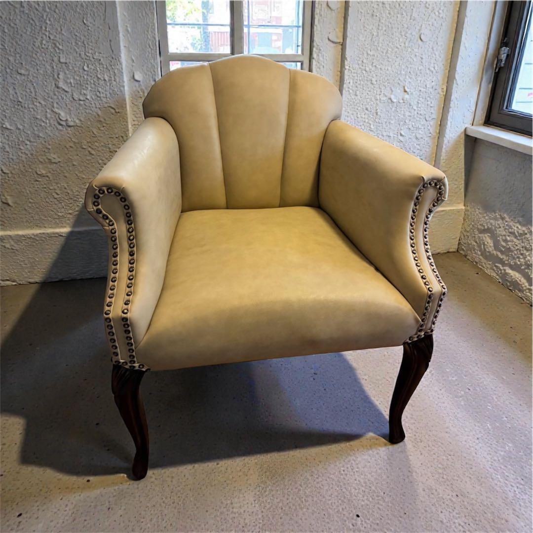 【美品】ヴィンテージ　シェル型　ソファチェア