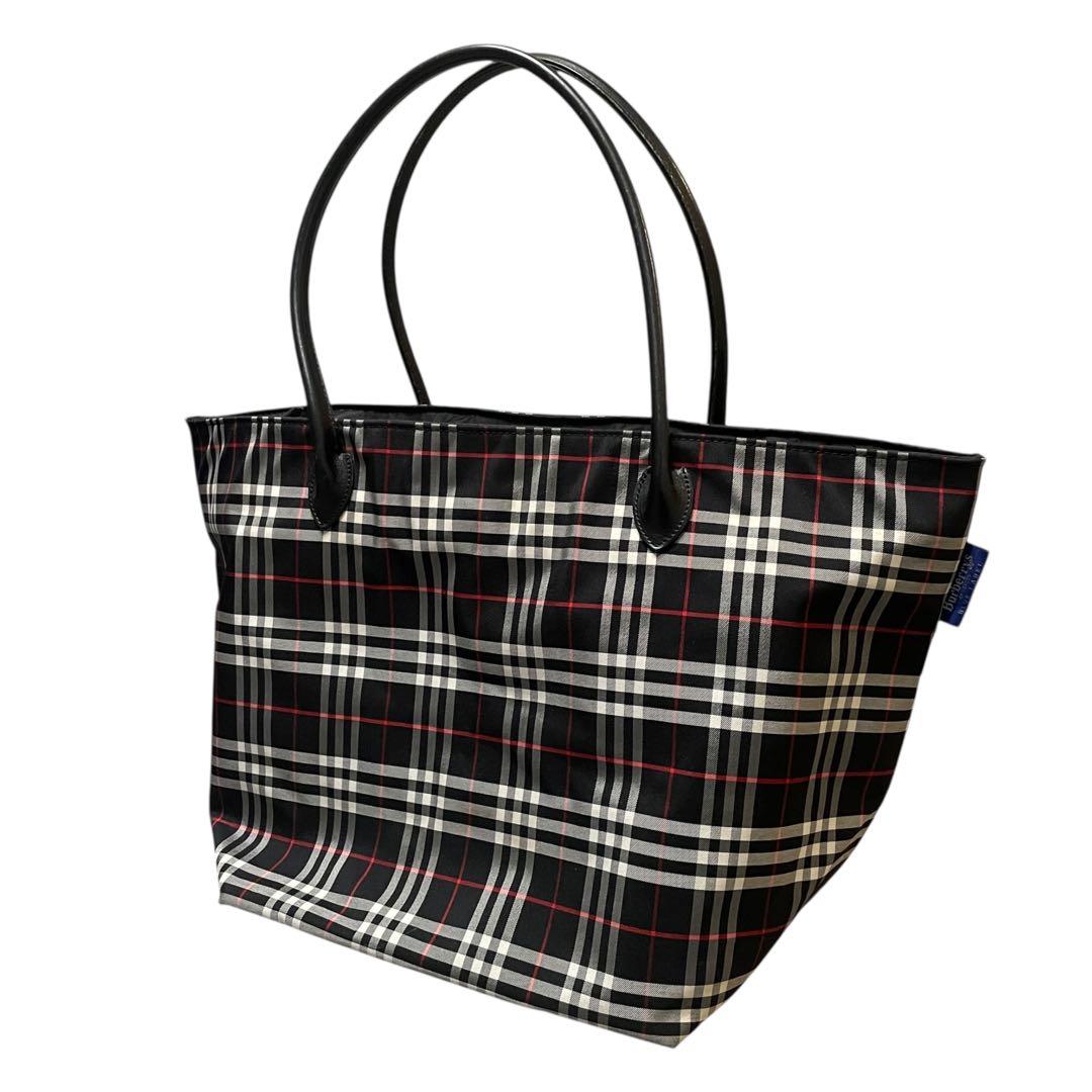 Burberrys BLUE LABEL バーバリーズ チェック柄トートバッグ