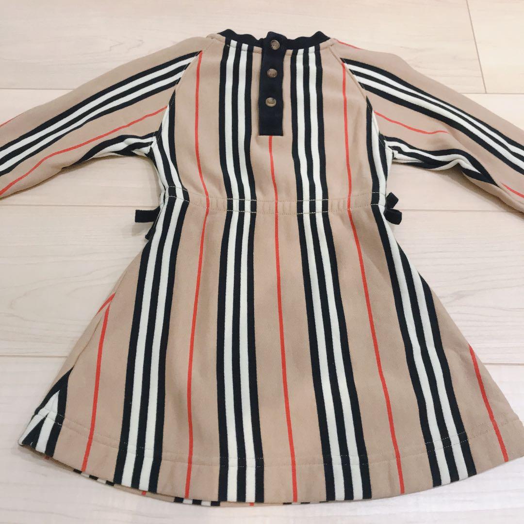 Burberry キッズ　ストライプ　ワンピース　18M 80cm
