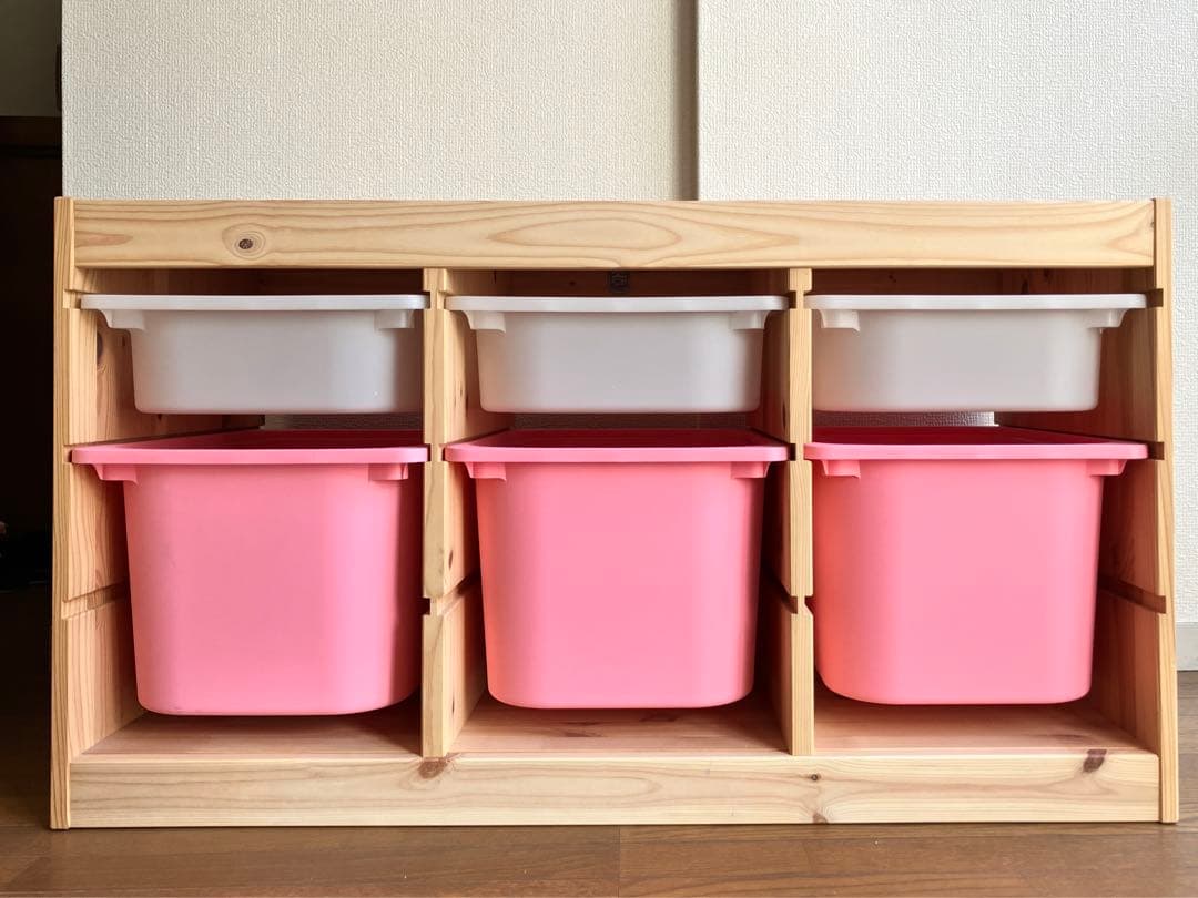 IKEAトロファスト TROFAST ピンク 白