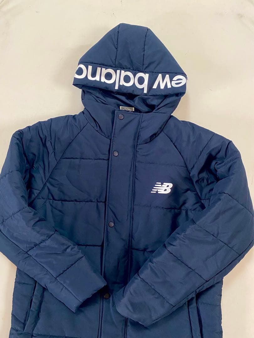 s*h様 新品同様 New Balance ベンチコート Mサイズ ネイビー 防