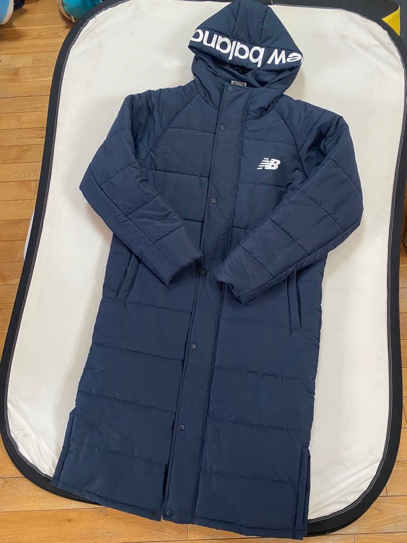 s*h様 新品同様 New Balance ベンチコート Mサイズ ネイビー 防