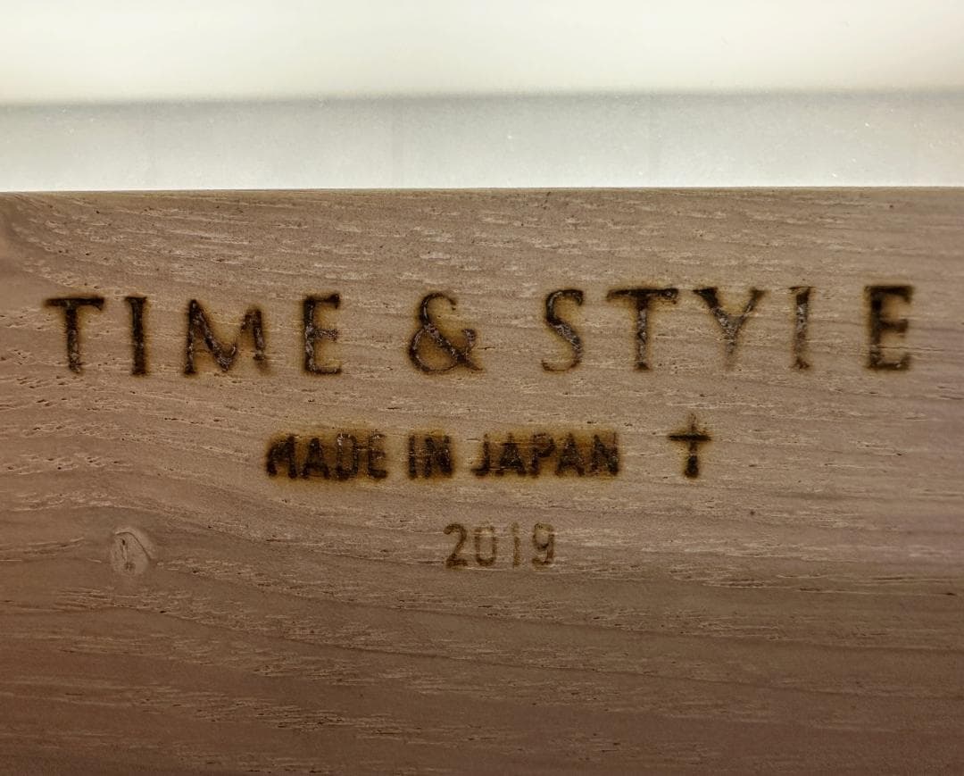 TIME & STYLE■ナンシー　ガラスサイドテーブル　シンプル　モダン　軽量