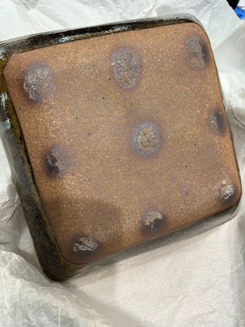 出西窯　四角陶器大皿　レア　値下げしました