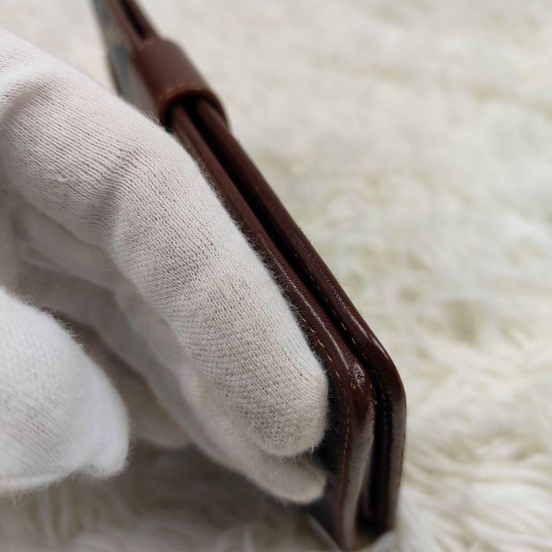 本日限定価格　セリーヌ　長財布　パリマカダム　トリオンフ　キャンバス　インディゴ