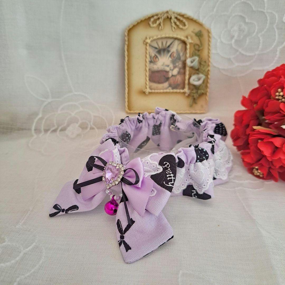 メルモママ、シングルリボン、バレンタインBOXわんちゃん猫ちゃん用首輪