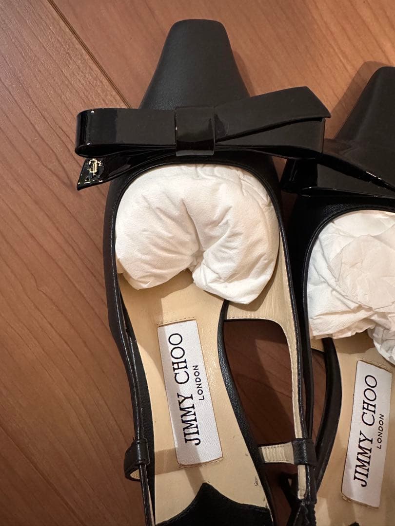 JIMMY CHOO ブラック ポインテッドトゥパンプス 36