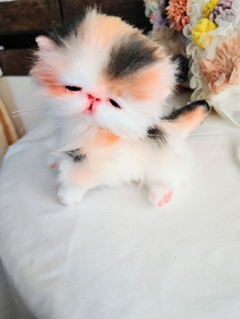 さんごやま様❤オーダー♡ほにゃほにゃ〜キャリコ子猫ちゃん♡アートドールぬいぐるみ