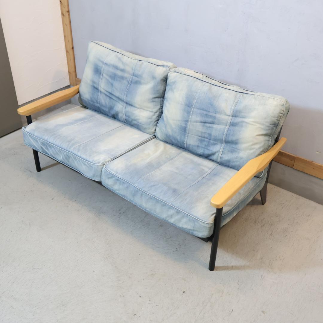 WTW ダブルティー TISMO デニム 2人掛けソファ ラブソファ 西海岸風