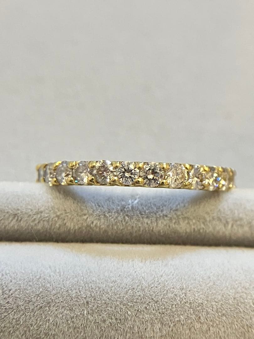 ダイヤモンド　エタニティリング　k18 1ct 12号