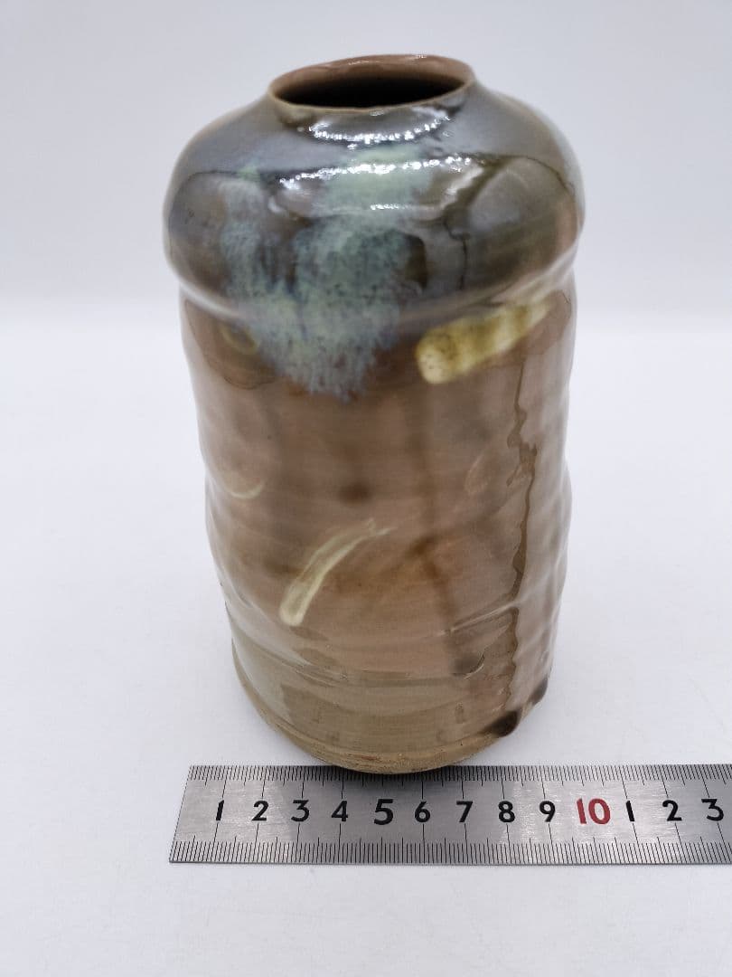 c560 掛花入 虫明焼 黒井慶雲 木箱 茶道具 古物