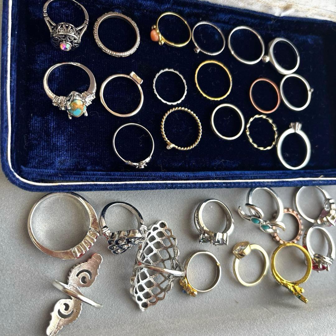 リング　指輪　大ぶり　細身　ゴールド　金　遺品整理　レディース　まとめ売り　大量