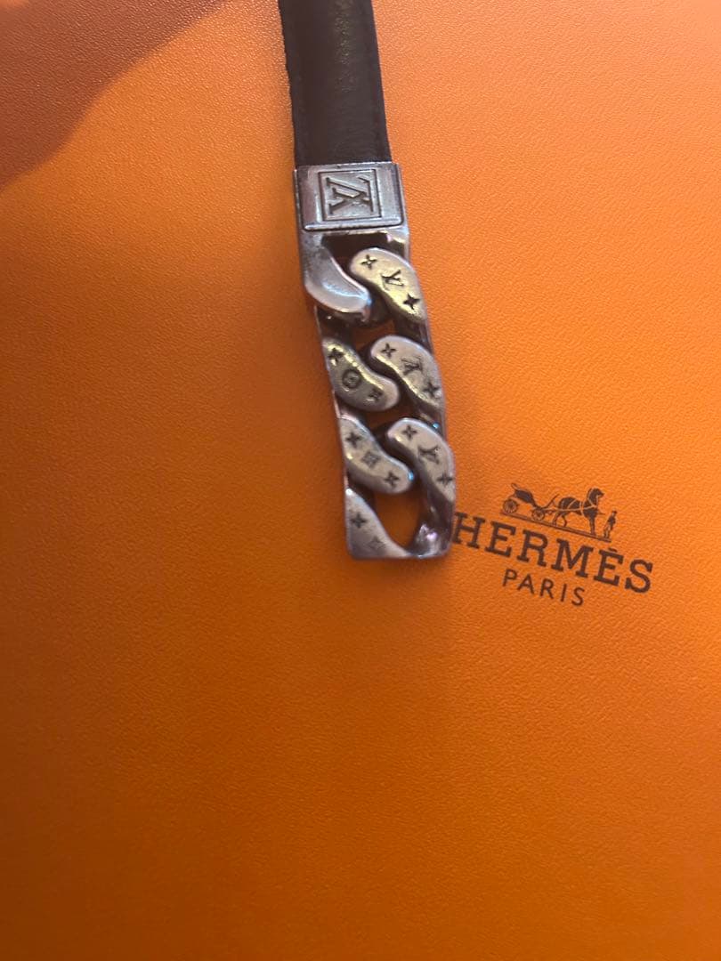 LOUIS VUITTON ブラスレ モノチェーン ルイヴィトン　シルバー