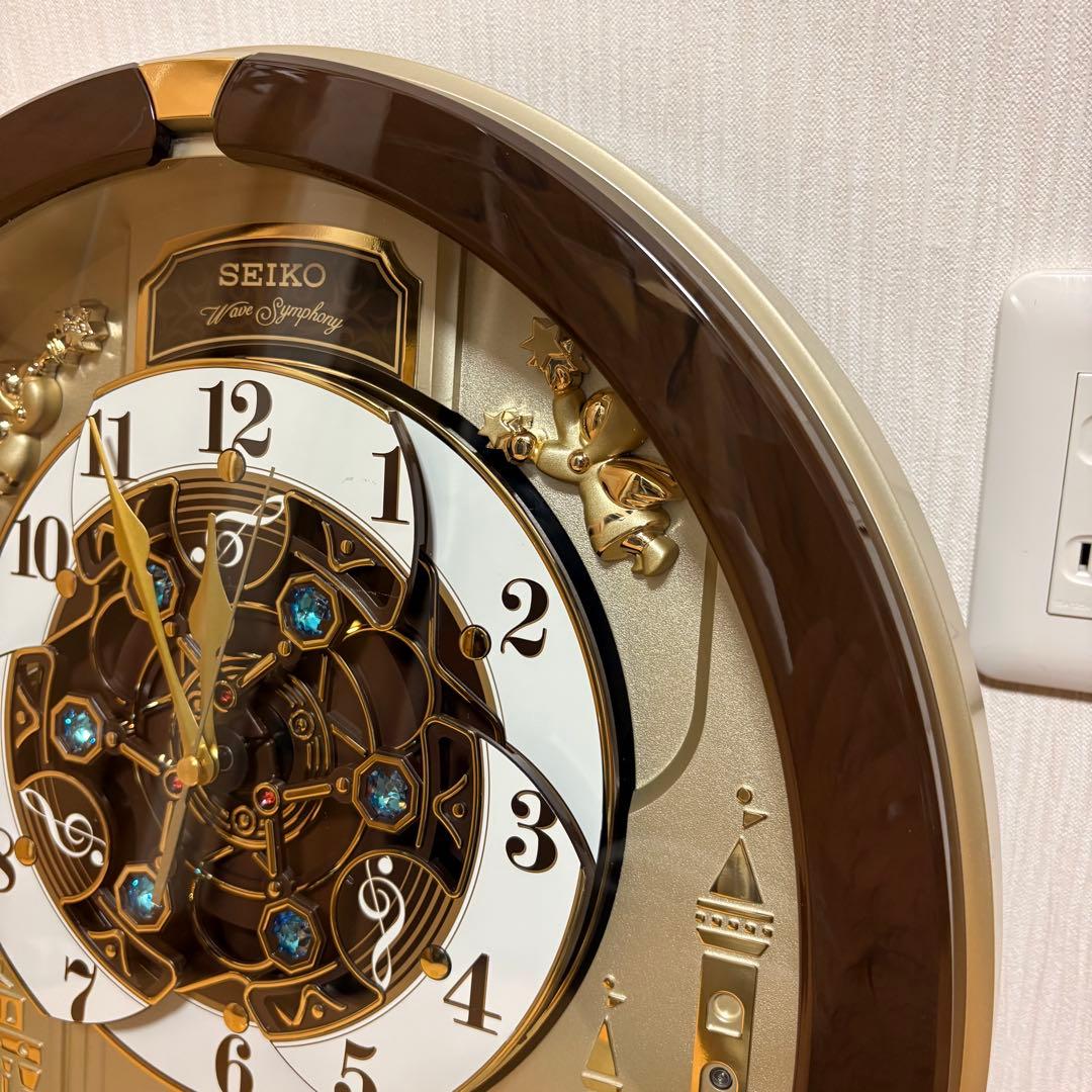 SEIKO セイコーからくり時計 RE579B 掛け時計 ウェーブシンフォニー