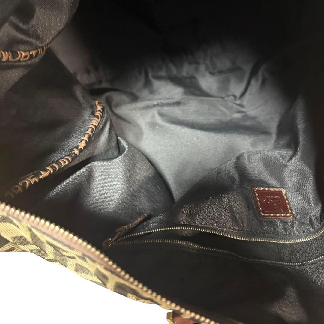 フェンディ FENDI ズッカ ボストンバッグ ナイロンキャンバス イタリア製