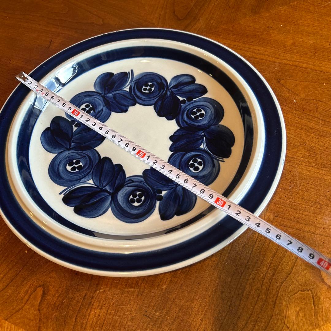 美品◆フィンランド　アラビア アネモネシリーズ　33cmプレート　アンティーク