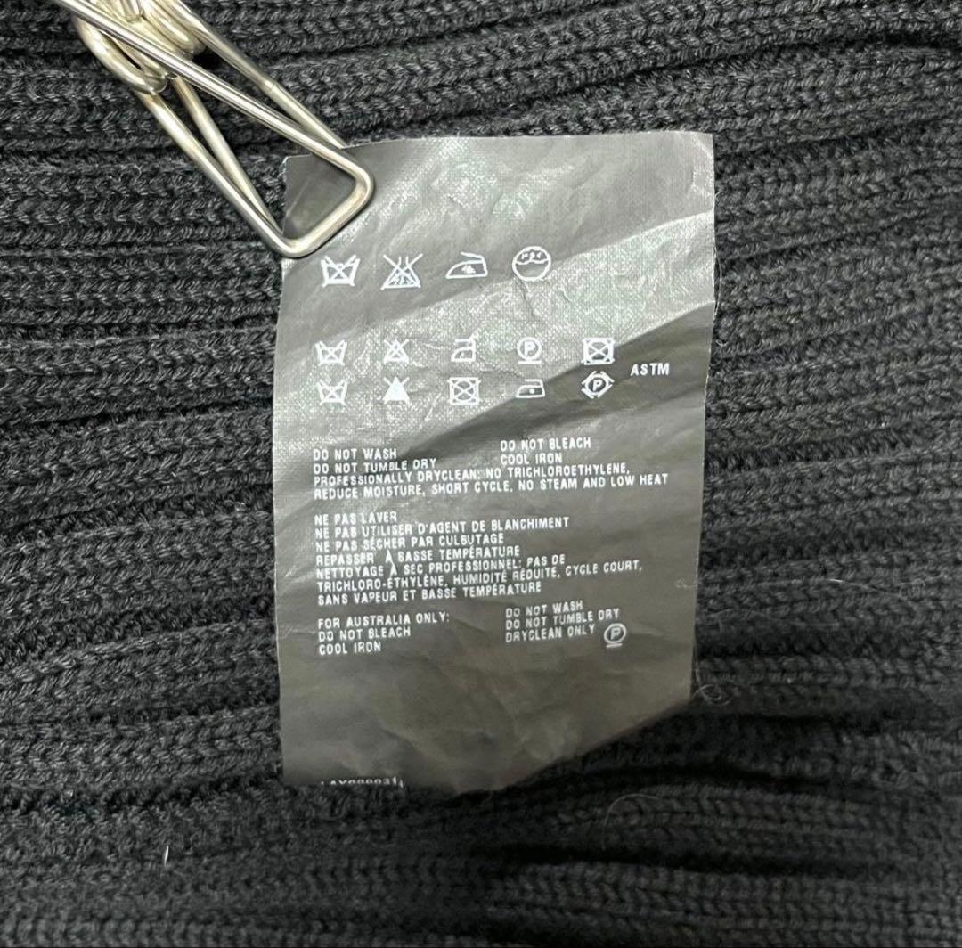 PRADA プラダ ジップアップカーディガン ブラック 50 L ウール ニット