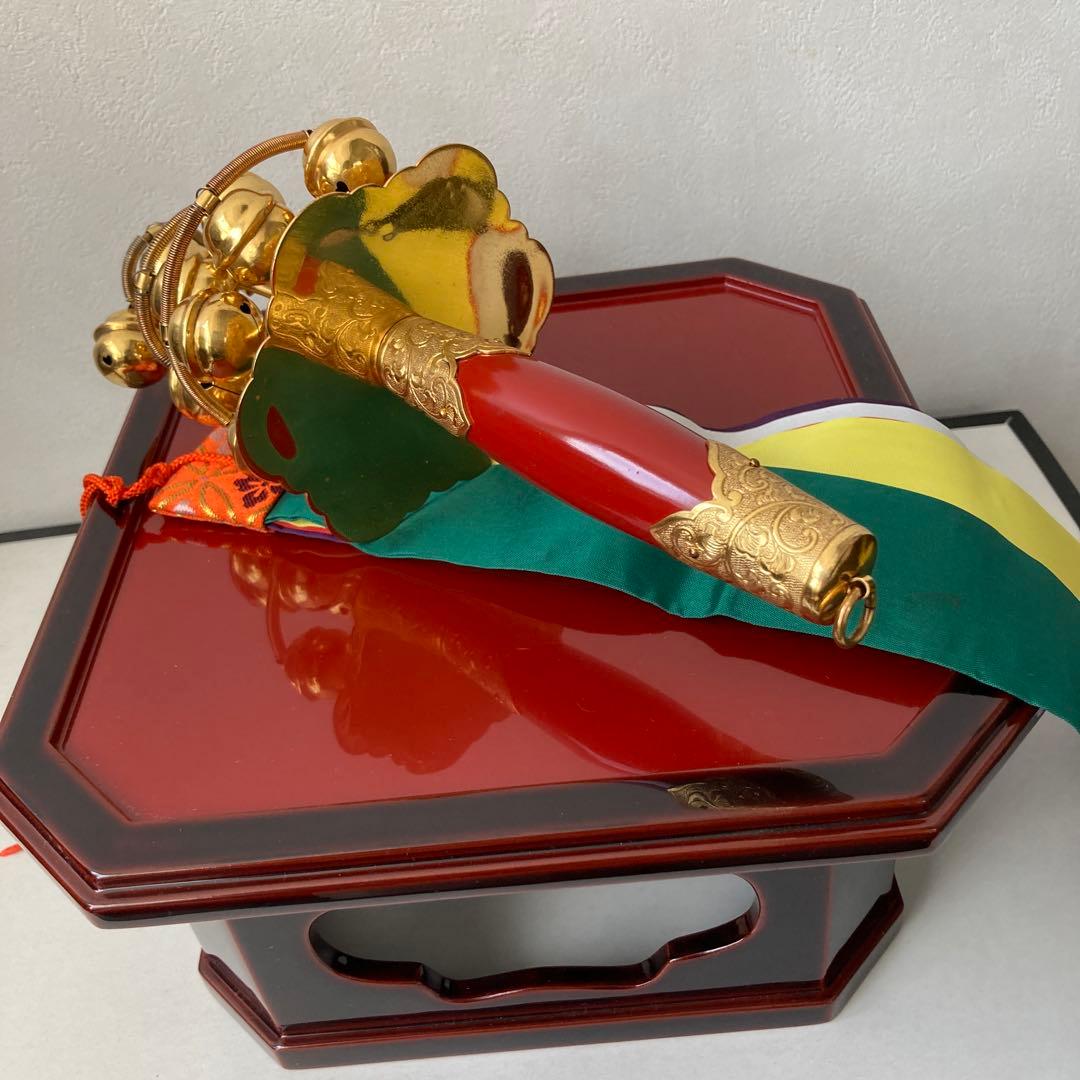 鈴台　神楽鈴（福鈴）　五色の帯