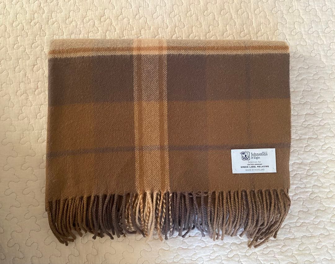 Johnstons of Elginグリーンレーベルリラクシング別注大判ストール