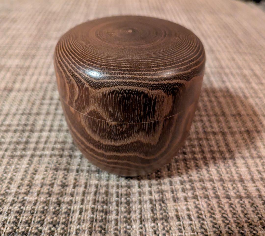 棗槐えんじゅ木地茶入　茶道具　 1月中のみ今の価格より5%引き致します