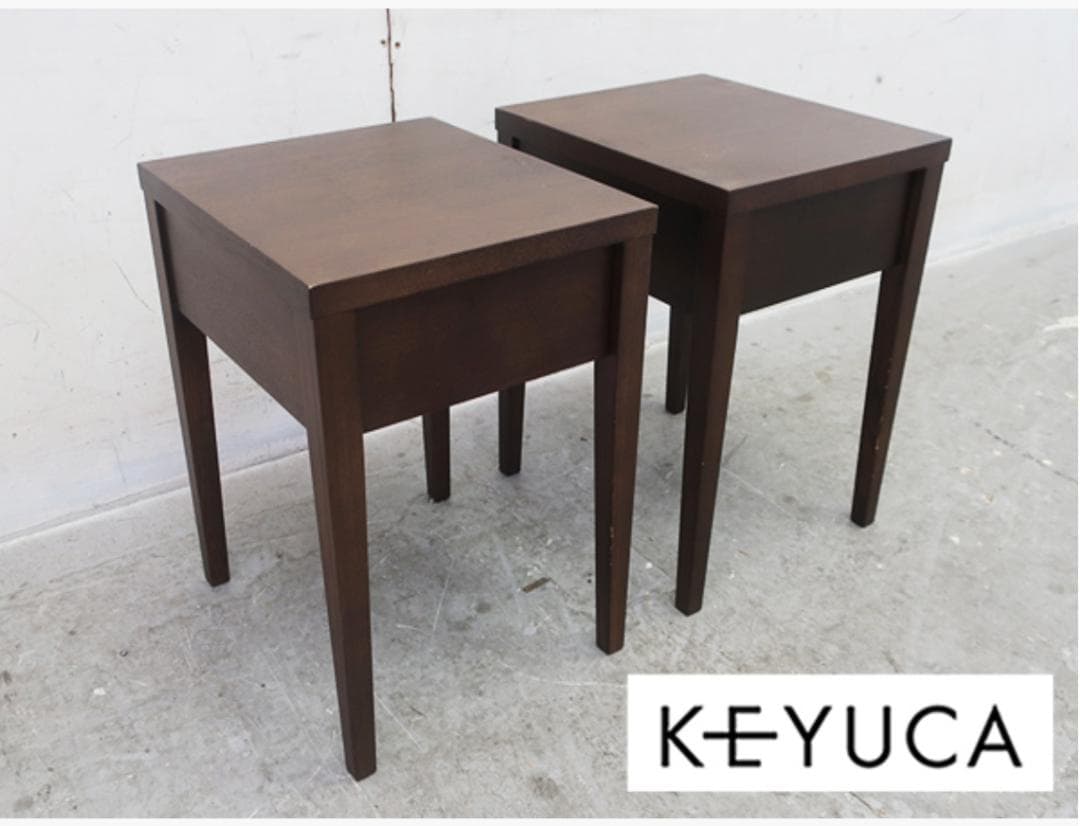 ケユカ/KEYUKA アイセルナイトテーブル 2台セット