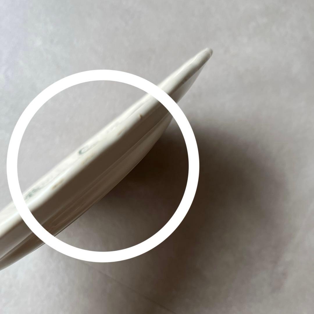 美品　フランス　アンティーク　GIEN ジアン　 唐草と小鳥の平皿プレート