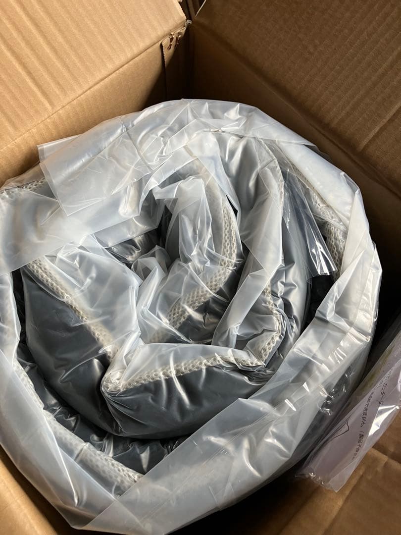 新品　圧縮ロール プレミアム　ポケットコイルマットレス　セミシングル　ブラック