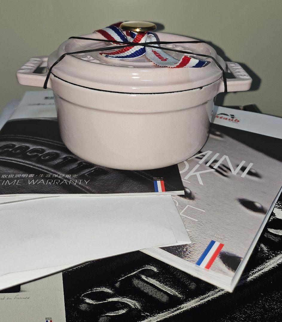 STAUB ストウブ　ピコ　ココット ラウンド 10cm ソルベローズ 両手鍋