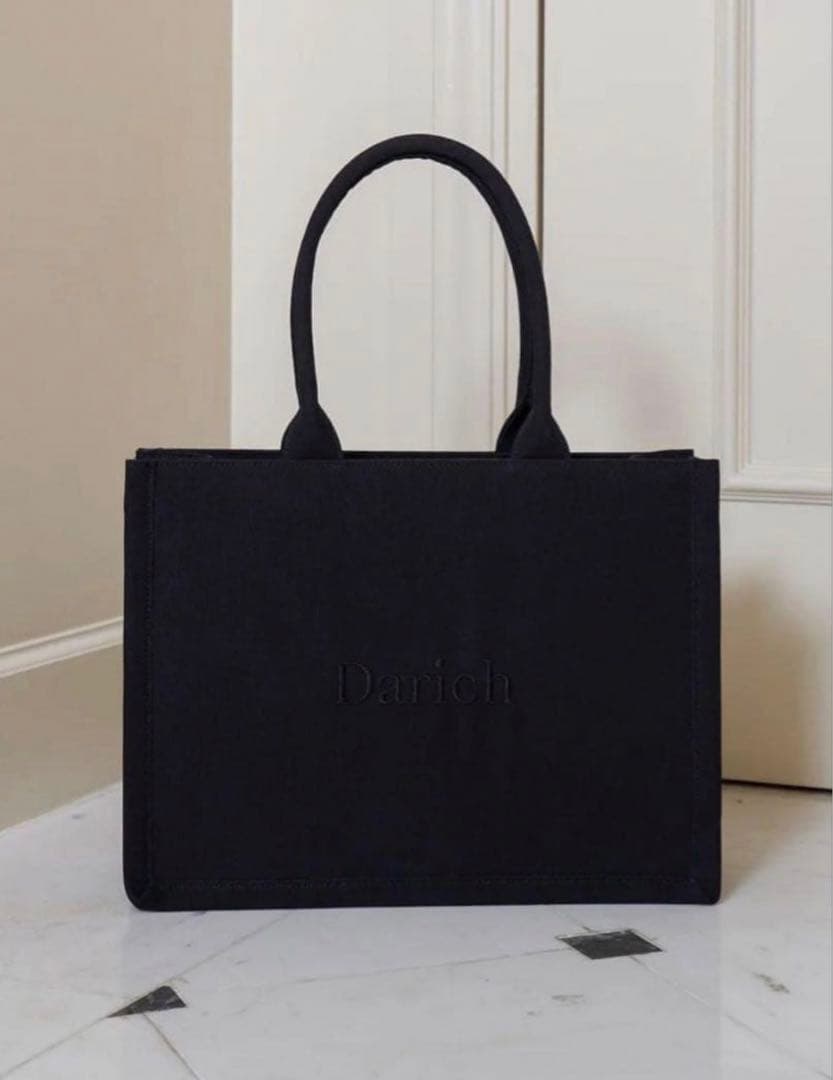 Darich ブラック トートバッグ 大きめ