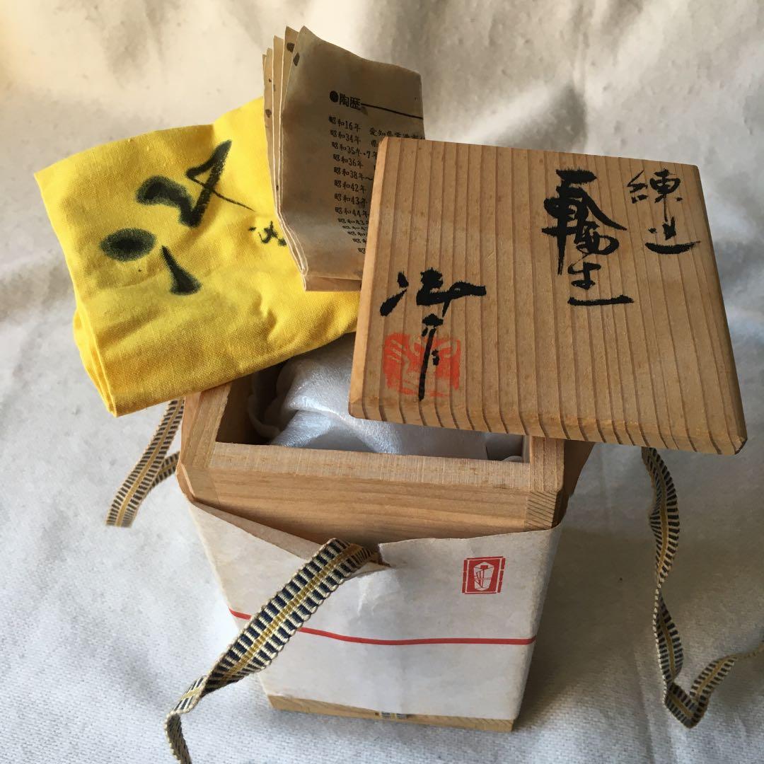 常滑焼　小西洋平　練込　一輪生　一輪挿し　花瓶　常滑市無形文化財　ロクロ　手作り