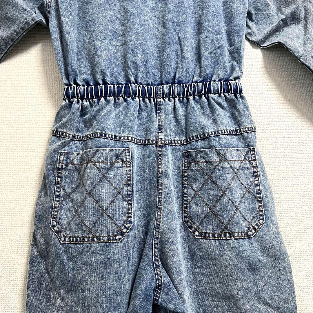 peco club ケミカルデニム ジャンプスーツ　オーバーオール　ペコクラブ