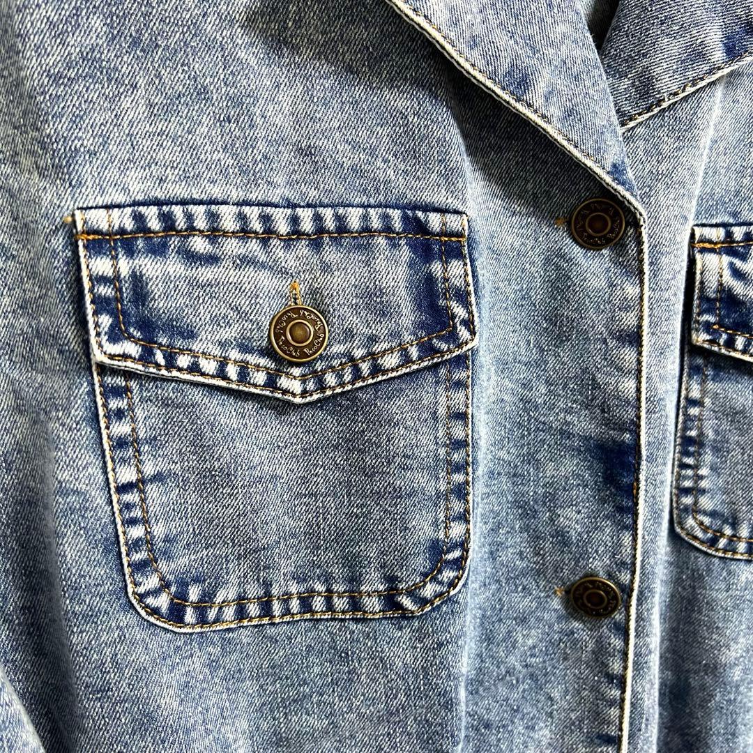 peco club ケミカルデニム ジャンプスーツ　オーバーオール　ペコクラブ