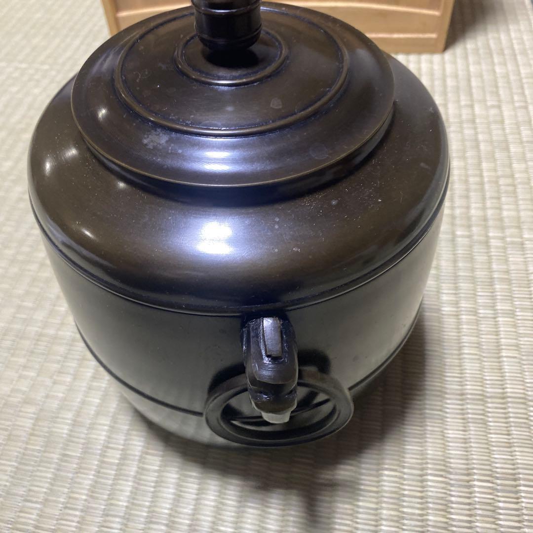 茶道具　唐銅　皆具